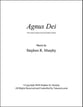 Agnus Dei SATB choral sheet music cover